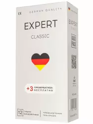 Оригинальные презервативы EXPERT Classic, классические, 18 см, 15 шт. в уп.