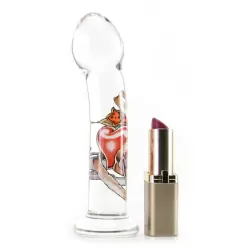 Анальная пробка Inked Glass из стекла – прозрачный