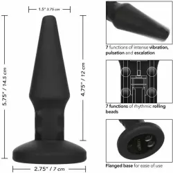 Анальная пробка с массажем бусинами Bionic Beaded Rimming Probe
