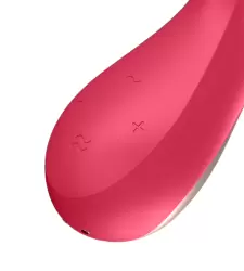 Вибромассажер Satisfyer Mono Flex с возможностью управления через приложение - красный
