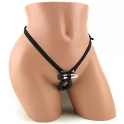 Трусики с вибрацией Vibrating Lover's Thong With Stroker Beads