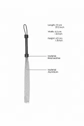 Многохвостая металическая плеть (флогер) Silver Ball Chain Flogger