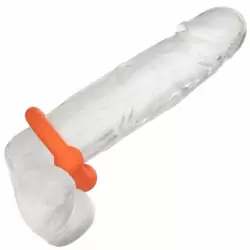 Эрекционное кольцо из жидкого силикона со стимулирующими шариками Alpha Liquid Silicone Dual Ball Ri