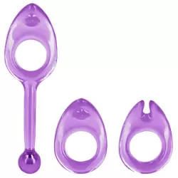 Набор эрекционных колец Shane's World Class Rings – фиолетовый