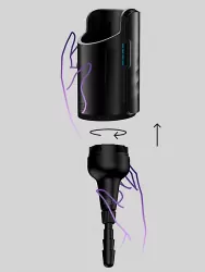 Адаптер под фаллоимитатор Kiiroo Keon, 19,5 см, черный