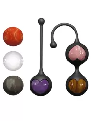 Натуральные вагинальные шарики Adrien Lastic Harmony Stones, 13,4-18,3 см, диаметр 3 см, 6 шариков