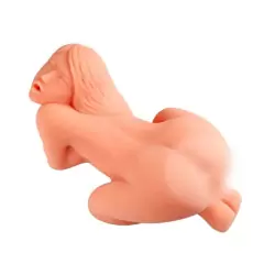 Мастурбатор мини кукла Sarah ротик, вагина и анус с вибрацией – телесный