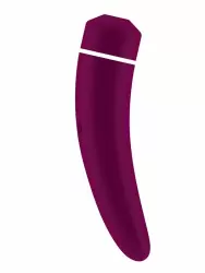 Двустронний стимулятор с вибрацией и всасыванием Hiky – пурпурный
