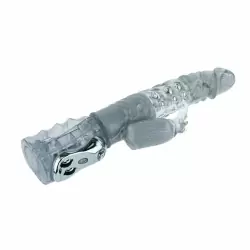 Ротатор с вибростимуляцией клитора Travel Partner – прозрачный