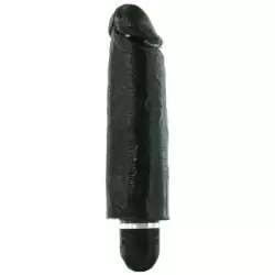 Вибромассажер King Cock 6'' с реалистичной насадкой – черный