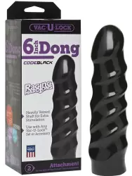 Насадка-фаллоимитатор Vac-U-Lock 6” Raging Hard-Ons – черный
