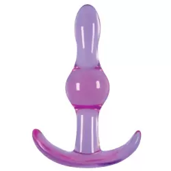 Анальная пробка Jelly Rancher T-Plug Wave волнистая – фиолетовый