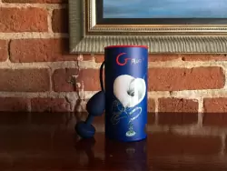 Аккумуляторная маленькая анальная пробка Gplug с вибрацией - синий