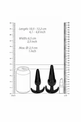 Набор анальных пробок No. 80 4-Piece Butt Plug Set