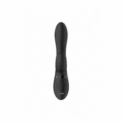 Изогнутый вибратор-кролик Kyra, с функциями пульсирующее воздействие и мгновенный оргазм, 21,3 см, черный