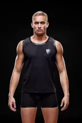 Мужская майка Envy в сеточку – черный, M/L