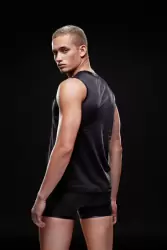 Мужская майка Envy в сеточку – черный, M/L