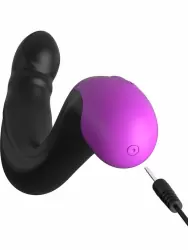 Массажер простаты Pipedream Hyper-Pulse P-Spot Massager, 10 режимов, чёрно-фиолетовый