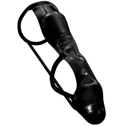 Насадка стимулирующая Vibrating Cock Rocket с вибрацией – черная