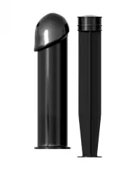 Анальный стимулятор с дозатором для лубриканта EZ-Lube Shooter – черный