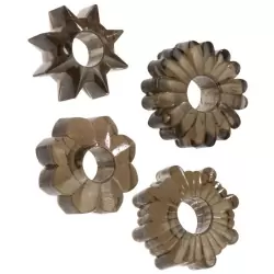 Комплект из 4-х колец Basic Essentials Super Stretchy TPR Enhancers – серый