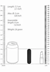 Перезаряжаемая вибропуля BGT - 7 Speed Rechargeable Bullet (черная)