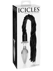 Анальная пробка Icicles № 49 с хвостом