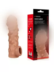 Насадка на фаллос с крупными бугорками и отверстием для мошонки EXTREME SLEEVE RES.003 Medium