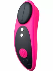 Носимый стимулятор клитора LOVENSE Ferri, управление через приложение, 7,4 см, 10 режимов, силикон, розовый с черным