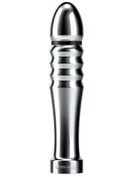 Анальный стимулятор Mystim Funky Fella Rilldildo для подключения к источнику электроимпульсов, 13 см, серебристый