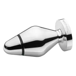 Малая анальная пробка Little John S с электростимуляцией – серебристый