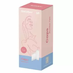 Сменная насадка для вакуумно-волнового стимулятора клитора Satisfyer 2, белый, 5 шт. 