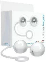 Вагинальные шарики Ben Wa Kegels стеклянные на силиконовой сцепке