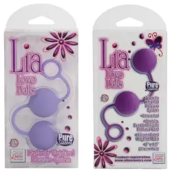 Вагинальные шарики со смещенным центром тяжести Lia Love Balls - Purple