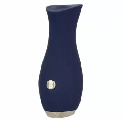 Инновационный вибратор CHIC TULIP, 11,5 см, силикон, синий 