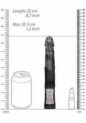 ВИБРАТОР КРОЛИК ROTATING BEETLE - черный