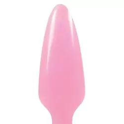 Средняя анальная пробка Firefly Pleasure Plug - Medium светящаяся в темноте – розовый