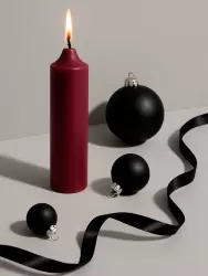 Восковая BDSM свеча Shots toys Wax Play с ароматом розы, 100 гр