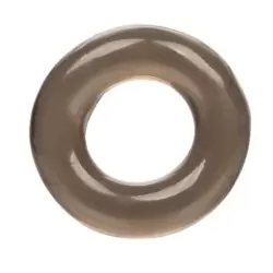 Гладкое эрекционное кольцо FOIL PACK RING, диаметр 2 см, ТПЕ, коричневый