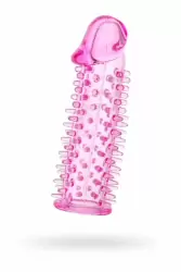 Увеличивающая насадка с шипами TOYFA - розовый