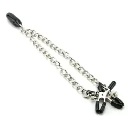 Зажимы на соски с цепью и утяжелителем Heavyweight Nipple Clamps