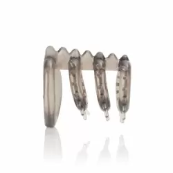 Насадка на пенис и мошонку Support Master Triple Ticklers – серый