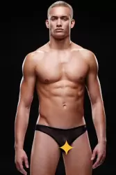 Черные брифы, трусы мужские - M/L