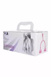 Вакуумная помпа для груди TOYFA с двумя чашечками - розовый