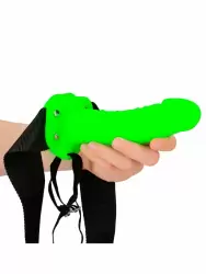 Реалистичный фаллопротез Shots Toys, Ouch!, люминисцентный, 18 см