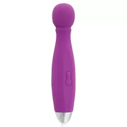  Перезаряжаемый вибростимулятор с тремя насадками для двоих Bowling – фиолетовый
