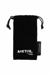 Средняя металлическая анальная втулка TOYFA Metal с кристаллом цвета алмаза - золотистый с белым