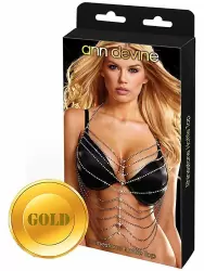 Топ из кристаллов Ann Devine - Rhinestone Hottie Top – золотой