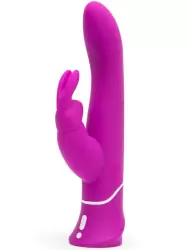 Яркий вибратор-кролик Happy Rabbit Curve Power Motion, два мотора, 24,2 см, фиолетовый