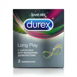 Презервативы Durex Long Play с анестетиком – 3 шт